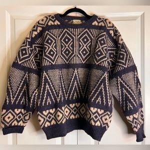 Vintage Benetton Shetland Wool Women’s Sweater